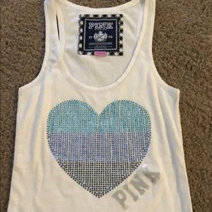 “VS-PINK” bling tank top